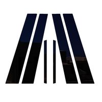 Ferreus Industries Piano Black Pillar Post Trim Cover fits: 2006-2011 Honda Civic 4 Door Sedan PIL-028-GB