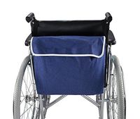 ObboMed® MY-5940N Washable Wheelchair Travel Bag/Backpack, Storage Tote Pouch and Pocket for Items and Accessories, Cotton & Polyester, Denim Blue, 1pc