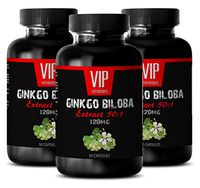 Ginkgo Leaf - Ginkgo Biloba Leaf 120mg - Keeps Memory Sharp (3 Bottles - 150 Capsules)