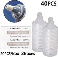 【40 Counts】 Ear Thermometer Probe Covers/Refill Caps/Lens Filters for All Braun ThermoScan Models Ear Thermometer Replacement Probe