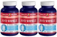 Collagen Vitamin A - Anti-Wrinkle Anti-Aging Complex - Skin Radiance dietry Supplement (3 Bottles 180 Capsules)