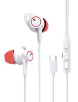 USB Type C Headphone, dyplay Active Noise Cancelling Earbuds in-Ear USB C Headphones with ANC, MEMS Mic & DAC Chip, Hi-Fi Stereo Earphones for Android, iPad Pro 2018, Google Devices, Essential (White)