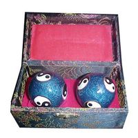 Large Blue Yin Yang Health Ball