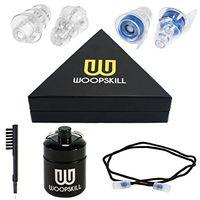 High-Fidelity Earplugs by Woopskill | Noise-Cancelling Hearing Protectors for Concerts, Musicians, Motorcyclists, Sports in Premium Gift Packaging + Cleaning Brush Tool