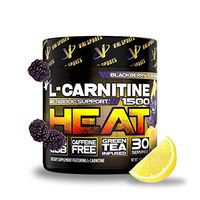 VMI Sports L-Carnitine 1500 Heat Powder, Extreme Fat Burner Thermogenic Weight Loss Support, Improve Energy, Sweat & Fat Metabolism, Caffeine Free, Fat Burner Men & Women, BlackBerry Lemonade 30sv