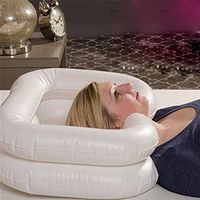 Lecent@ Medical Hair Washing Basin Tray Shampoo Inflatable Basin for Bed Use