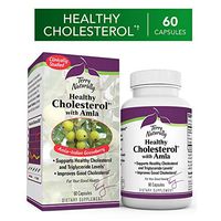 Terry Naturally Healthy Cholesterol with Amla - 60 Vegan Capsules - Supports Healthy Triglyceride Levels, Cardiovascular Health, Antioxidant - Non-GMO, Gluten-Free, Kosher - 30 Servings