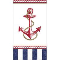 Summer 'Nautical Anchors Aweigh' Guest Napkins (16ct)
