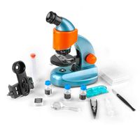 SOLOMARK Microscope for Kids and Beginners 20X-200X Magnification Microscope with a Microscope Smartphone Adapter for Photography