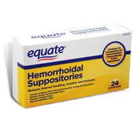 Equate Hemorrhoidal Suppositories 24 Ct