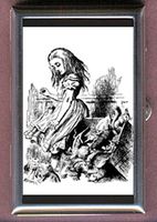 Alice in Wonderland Grows Tall John Tenniel Decorative Pill Box