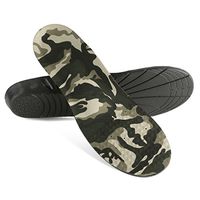 uxcell 1 Pair Breathable Foot Support Full Length Insoles for Men and Women US W 10-14/M 8-12 Black Camouflage