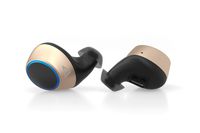 Creative Outlier Gold TWS True Wireless Sweatproof Earphones with Software Super X-Fi, Bluetooth 5.0, aptX/AAC, Long Battery Life 39hrs Total, 14hrs Per Charge, Siri/Google Assistant (Gold)