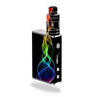 Decal Sticker Skin WRAP Neon Rainbow Fire Cone Art Multi Color for Smok Micro ONE Kit