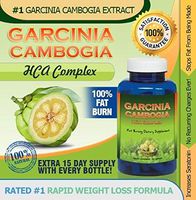 Garcinia Cambogia HCA Complex Natural Appetite Suppressant and Weight Loss Supplement - 90 Capsules – 1 Bottle