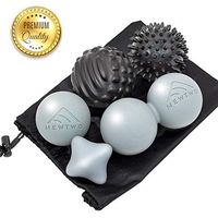 Massage Ball Kit for Myofascial Trigger Point Release -5 in1 Premium Myofascial Release Tools- Trigger Massage/Lacrosse/Peanut/Spiky/Hand Exercise Ball/Carry Bag/Exercise Guide