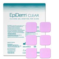 Epi-Derm Epi-Tabs (6) (Clear Squares) Silicone Scar Sheets from Biodermis