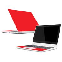 Mightyskins Skin Compatible with Lenovo Chromebook C330 (2018) - Solid Red | Protective, Durable, and Unique Vinyl Decal Wrap Cover | Easy to Apply, Remove, and Change Styles | Made in The USA