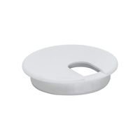Rok Hardware 3" (76mm) Round Computer Desk Table Port Wire Cable Cord Organizer Hole Cover Grommet ROKRG3WHT (3", White, 2)