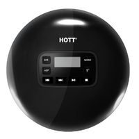 Portable Compact CD Player with LCD Display, Personal Compact Disc Player with Stereo Earbuds and Power Adapter, Electronic Skip Protection Anti-Shock Function