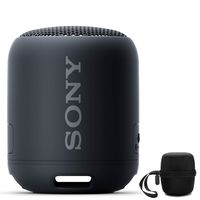 Sony SRS-XB12 Extra Bass Portable Bluetooth Speaker (Black) with Hardshell Carrying Case Bundle