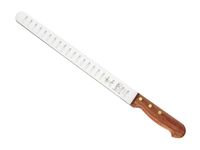 Mercer Culinary Praxis Granton Edge Slicer with Rosewood Handle, 12 Inch, Wood