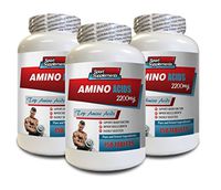 pre Workout with Testosterone Booster - TOP Amino ACIDS 2200 mg - l-lysine with l-arginine - 3 Bottles 450 Tablets