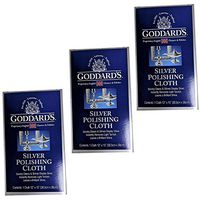 Goddard's Silver Polishing Cloth | No Rubbing or Buffing is Required (3 Pack)