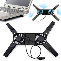 LONG7INES Foldable USB Cooling Fan Mini Octopus Notebook Cooling Pad for 7"-15" Laptop