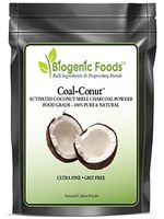 Coal-Conut (TM) - Activated Coconut Shell Charcoal Fine Husk Food Grade Powder (Ultra-Fine) - Organic Approved, 2.5 lb