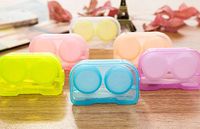 VNDEFUL 3PCS Mini Simple Candy Color Len Case Travel Portable Len Case Lenses Container Case (Random Color)