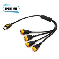 USB 2.0 4 Port Hub, [New Upgrade] USB HUB Adaptor with Power for MacBook Air/Pro, Mac Mini/Pro, Phone Charging, Laptop, USB Flash Drives and More