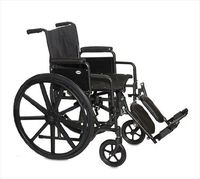 Economy Standard Wheelchair Seat Size: 18" W x 16" D, Armrest: Desk Removable Arm, Legrests: Elevating