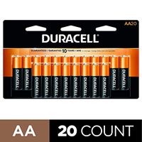 Duracell - CopperTop AA Alkaline Batteries - long lasting, all-purpose Double A battery for household and business - 20 Count