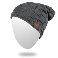Onedayshop Bluetooth Wireless Knitted Beanie Built-in Stereo Speaker for Listening Music Hands Free Call Answer Hat (darkgray1)