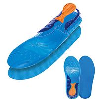 Gel Insoles, Breathable and Comfortable, Shoe Inserts for Running, Hiking, Foot Pain and Plantar Fasciitis Relief, Blue (Women's size 5-10)