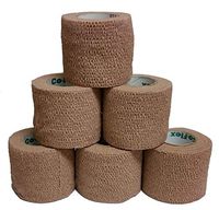 Coflex Cohesive Bandage Tan 2'' x 5YD (6 Roll Pack) by Andover