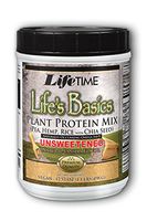 Lifetime Life's Basics Plant Protein Unsweetened, Natural Vanilla, 1lb
