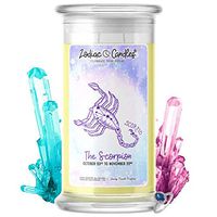 ♏ Scorpio | Zodiac Star Signs Jewelry Candle 21oz | Surprise Prize Valued at $15 - $7,500 Inside | Choose From 30+ Scents | Raindrops | Necklace