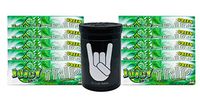 Herb Airtight Container Fresh Kettle with Juicy Jay's Green Trips 1.25 Flavored Hemp Rolling Papers 10 Count DC Crafts Nation- Metal