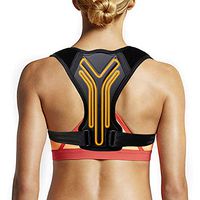 Posture Corrector for Women Men, SAYGOGO Adjustable Upper Back Support Brace, Back Straightener Posture Brace, Under Clothes Posture Support (Size L 37" -43")