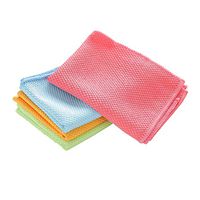 Superfine Fiber Cleaning Towel Cloth, 6pcs Absorbent Dish Towels Housework Cleaning Dish Cloth Fish Scale Cloth Wipe Table rag -A 12x12inch