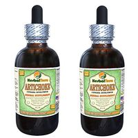 Artichoke (Cynara scolymus) Glycerite, Organic Dried Leaf Alcohol-Free Liquid Extract (Brand Name: HerbalTerra, Proudly Made in USA) 2x2 fl.oz (2x60 ml)