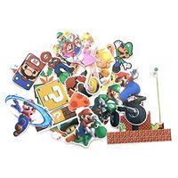29pcs/Set Super Mario PVC Waterproof Cartoon Sticker for car Luggage Phone Laptop Moto Bicycle Wall Guitar DIY