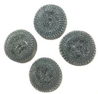 4pc Heavy-Duty ALAZCO Steel Wool BBQ Grill Cleaner Pads Kitchen Sink Pots & Pans Scrubbers X-Large