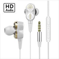 SIHIVIVE 2019 new Universal Earphone/Ear Buds 3.5mm Stereo Headphones in-Ear Tangle Free Cable with Built-in Microphone Earbuds ，For iPhone iPod iPad Samsung Android Mp3 Mp4 and More smart phone-White
