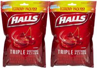 Halls Triple Action Cherry Drops-80 ct, 2 pk