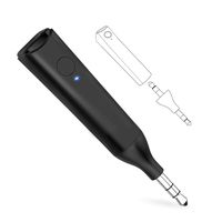 Mini 5.0 Bluetooth Receiver, Portable Bluetooth AUX Adapter Wireless Receiver for Car Home Audio Music Streaming Sound System, Headphone, Speaker, Hands-Free Calling, 3.5mm Aux Output