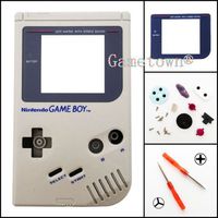 NEW Full Housing Shell Cover Case Pack with Screwdriver for Nintendo Gameboy Classic/Original GB DMG-01 Repair Part-Gray