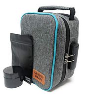 Gravity Wraps Smell Proof Case Bundle with Combination Lock, Smell Proof Jar and Resalable Travel Bags, No Smell Travel Herb Bag with Removable Dividers